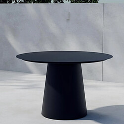 Paris Prix Table de Jardin Ronde Lanzo 120cm Noir