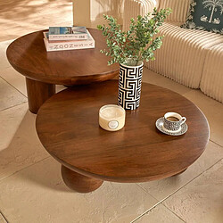 Avis Atmosphera Table Basse Design Abekas 90cm Marron