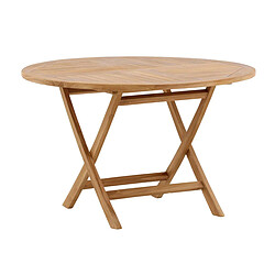 Paris Prix Table de Jardin Ronde Kenya 120cm Naturel