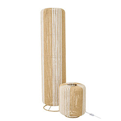 Paris prix Lampadaire Chase corde - Blanc naturel pas cher