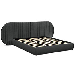 Paris Prix Lit Coffre Tête de Lit Modulable Comfy 180x200cm Gris foncé