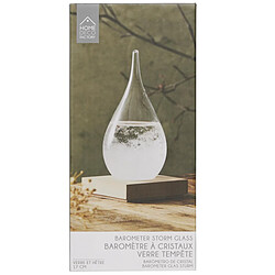 The Home Deco Factory Baromètre à Cristaux Verre Tempête 17cm Transparent pas cher