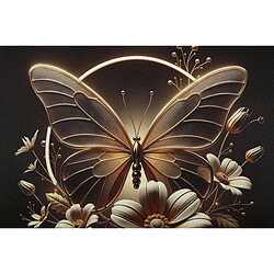 Acheter Mauro Ferretti Paris prix Tableau LED Butterfly - 50 x 50 cm