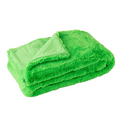 Paris Prix Plaid Imitation Fourrure Cutie 130x180cm Vert Fluo