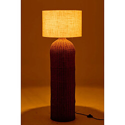 Acheter Paris prix Lampadaire Tanisha en rotin - Beige