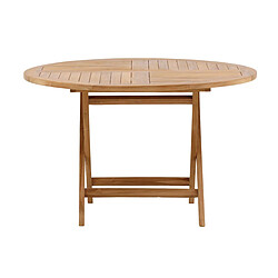 Paris Prix Table de Jardin Ronde Kenya 120cm Naturel
