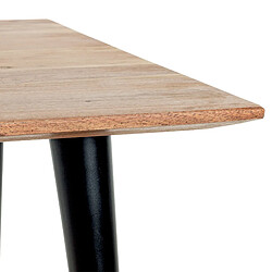 Mes Table basse carrée 55x55x46 cm en bois d'acacia et acier - YOMA pas cher