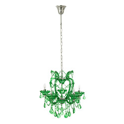 Paris Prix Lustre en Verre Antique 57cm Vert Émeraude