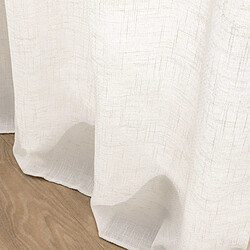 Avis Douceur D'Interieur Rideau Voilage à Œillets Yoko 140x240cm Blanc