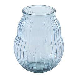 Paris Prix Photophore Design en Verre Ligné 35cm Bleu