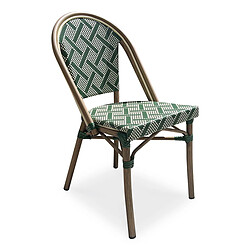 Paris Prix Chaise de Jardin Empilable Bistro 87cm Vert
