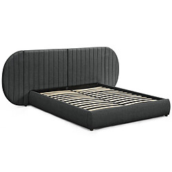Paris Prix Lit Coffre Tête de Lit Modulable Comfy 160x200cm Gris foncé