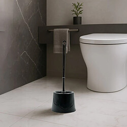 Acheter Douceur d'intérieur Brosse WC en plastique Uni Tivoli - 38 cm - Noir