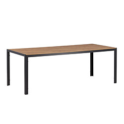 Paris Prix Table de Jardin Break 200cm Noir & Naturel