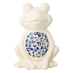 Paris Prix Statuette Grenouille d'Extérieur Mosaïque 39cm Beige