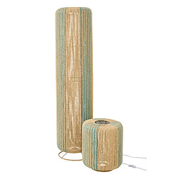 Paris prix Lampadaire Chase corde - Turquoise pas cher