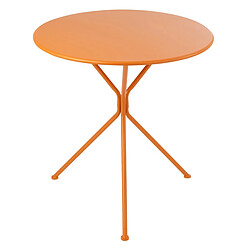 Paris Prix Table de Jardin en Métal Tripod 72cm Orange