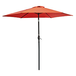 Paris Prix Parasol Inclinable à Manivelle Marbella 270cm Terracotta