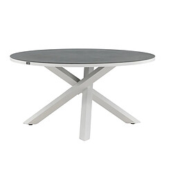 Paris Prix Table de Jardin Ronde Copacabana 140cm Gris