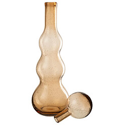 Paris Prix Carafe Design en Verre Carol 52cm Caramel