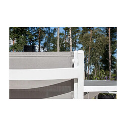 Paris Prix Ensemble Table de Jardin & 6 Chaises Parma 140cm Gris