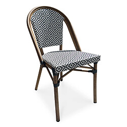 Paris Prix Chaise de Jardin Empilable Bistro 87cm Bleu