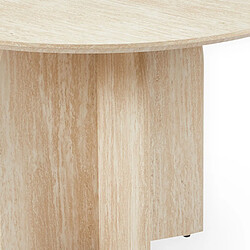 Avis Paris Prix Table à Manger Effet Travertin Mindy 120cm Beige