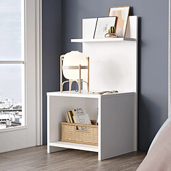 Paris Prix Table de Chevet Design Darla 90cm Blanc