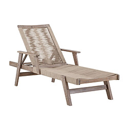 Paris Prix Chaise Longue en Bois Little John 115cm Marron