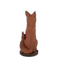 Avis Paris Prix Statue Renard Assis Automn 52cm Rouille