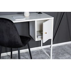 Paris Prix Bureau Design Avec Porte Bakal 95cm Blanc pas cher