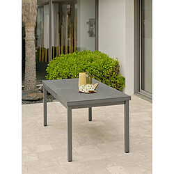 Paris Prix Ensemble Table de Jardin Extensible & 8 Assises Dania & Stockholm 160-210cm Anthracite pas cher