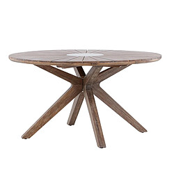 Paris Prix Table de Jardin Ronde Rosario 140cm Marron