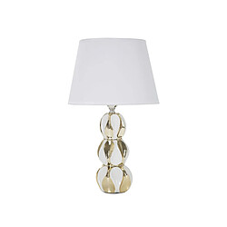 Paris Prix Lampe à Poser Design Glam Balls 46cm Blanc & Or
