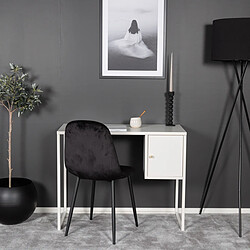 Acheter Paris Prix Bureau Design Avec Porte Bakal 95cm Blanc