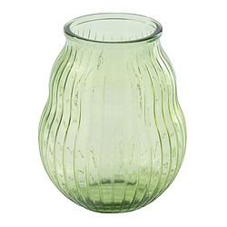 Paris Prix Photophore Design en Verre Ligné 35cm Vert Clair