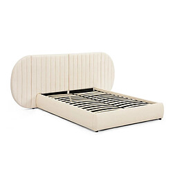Paris Prix Lit Coffre Tête de Lit Modulable Comfy 140x200cm Beige