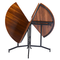 Avis Paris Prix Table Ronde Pliable Colio 120cm Noisette