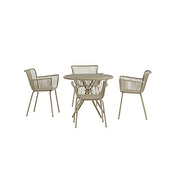 Ensemble table & chaises