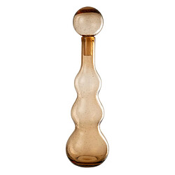 Paris Prix Carafe Design en Verre Carol 52cm Caramel
