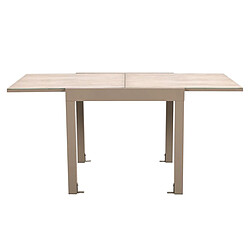 Paris Prix Table de Jardin Extensible Ornela 80-160cm Naturel