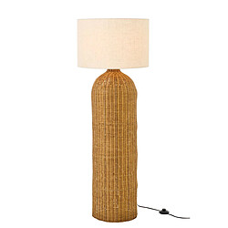 Avis Paris prix Lampadaire Tanisha en rotin - Beige