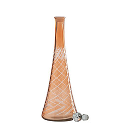 Paris Prix Carafe en Verre Tiges Anastasia 43cm Orange