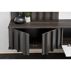 Acheter Paris Prix Ensemble Meuble TV Kip II 160cm Graphite & Blanc