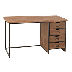 Paris Prix Bureau en Bois Sia 140cm Naturel