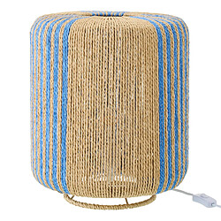 Paris Prix Lampe à Poser Corde Chase 39cm Bleu & Naturel