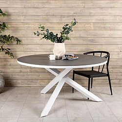 Paris Prix Table de Jardin Ronde Copacabana 140cm Gris