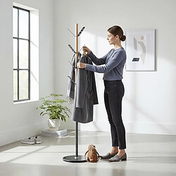 Avis Paris Prix Porte-Manteau Design Corneille Anthracite & Naturel