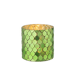 Paris Prix Photophore Mosaïque en Verre Pop 12cm Vert