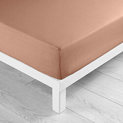 Avis Douceur D'Interieur Drap Housse Lina 180x200cm Rose Blush
